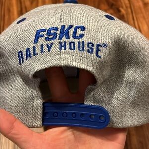 Embroided KC royal/ KU hat